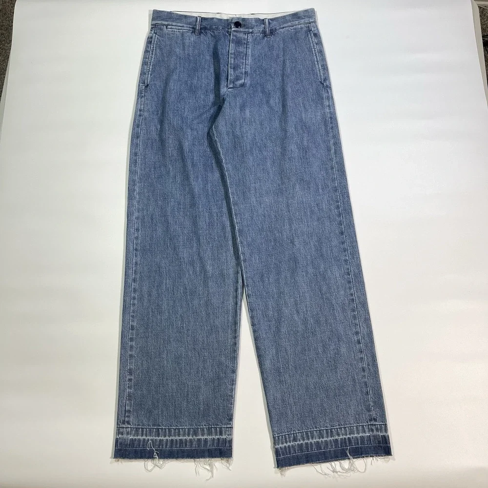 Todd Snyder Indigo Relaxed Fit Selvedge Chino‎ Jeans Mens Size 32 Button Fly